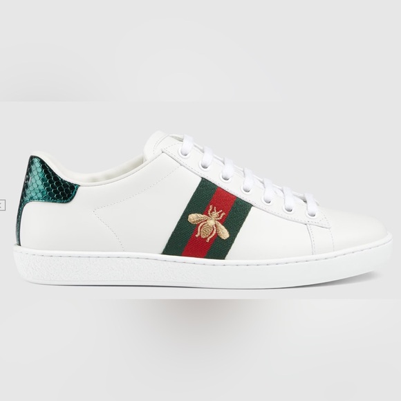 Gucci White Leather Women’s Sneakers - Picture 2 of 6